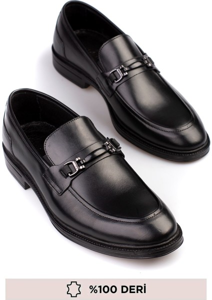 Hakiki Deri, Bağcıksız, Iç Dış Deri Erkek Ayakkabı