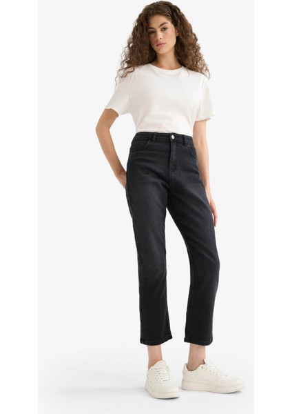 Mary Vintage Straight Fit Yüksek Bel Bilek Boy Jean Pantolon E9819AX25AU