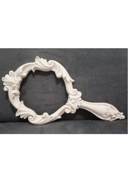 32cm El Aynası Çerçeve Silikon Kalıp K-812, Polyester Taş Tozu Alçı Kalıbı