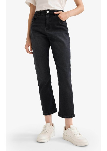 Mary Vintage Straight Fit Yüksek Bel Bilek Boy Jean Pantolon E9819AX25AU fırsatları
