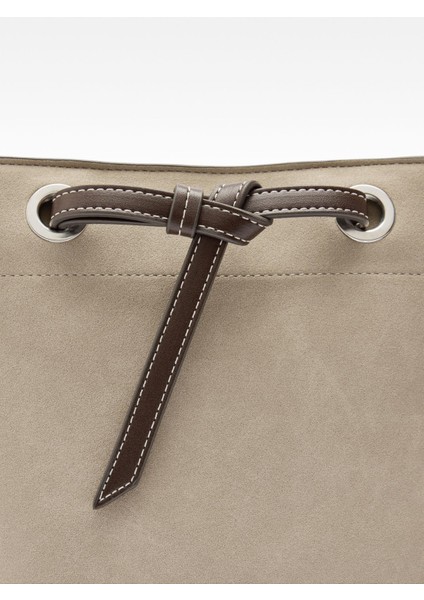 Deri Efektli Bucket Çanta fiyatları