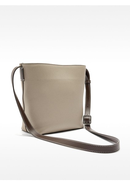 Deri Efektli Bucket Çanta modelleri