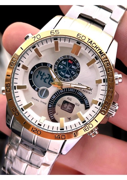 Çelik Kordon Dijital ve Analog 2 Yıl Garantili 3 Atm Suya Dayanıklı Erkek Kol Saati JOE.CL05 fiyatları