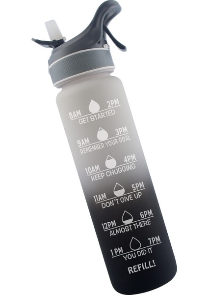 1l Sprey Uzay Kupa Doğa Sporları Plastik Su Şişesi Sprey Kur (Yurt Dışından)