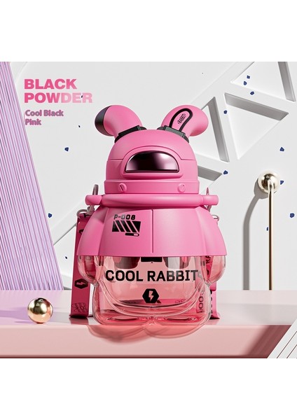 Tide Oyun Alanı Tavşan Dak Çocuk Damla Geçirmez Su Dağı Büyük Kapasiteli Plastik Saman Dak Su Şişesi (Yurt Dışından)