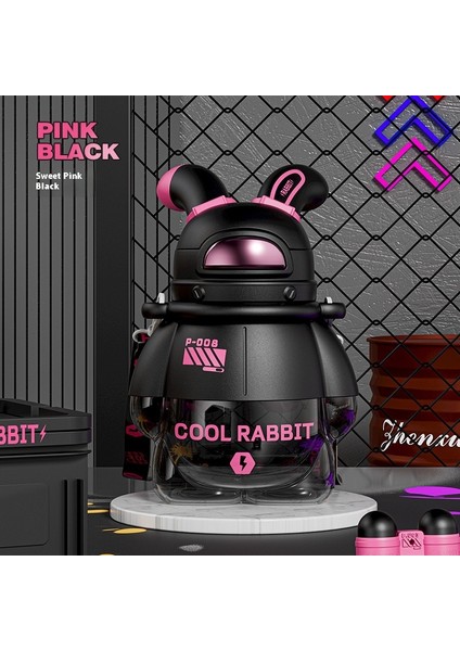 Tide Oyun Alanı Tavşan Dak Çocuk Damla Geçirmez Su Dağı Büyük Kapasiteli Plastik Saman Dak Su Şişesi (Yurt Dışından)