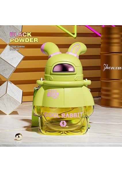 Tide Oyun Alanı Tavşan Dak Çocuk Damla Geçirmez Su Dağı Büyük Kapasiteli Plastik Saman Dak Su Şişesi (Yurt Dışından)