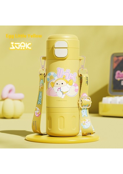 Eggman Party Çocuk Yalıtımlı Kupa Paslanmaz Çelik Büyük Kapasiteli Pipetli Kupa (Yurt Dışından)