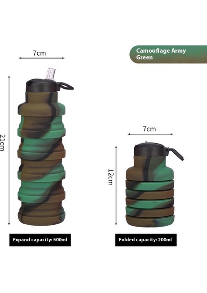 Silikon Spor Açık Katlanır Kupa (Yurt Dışından)