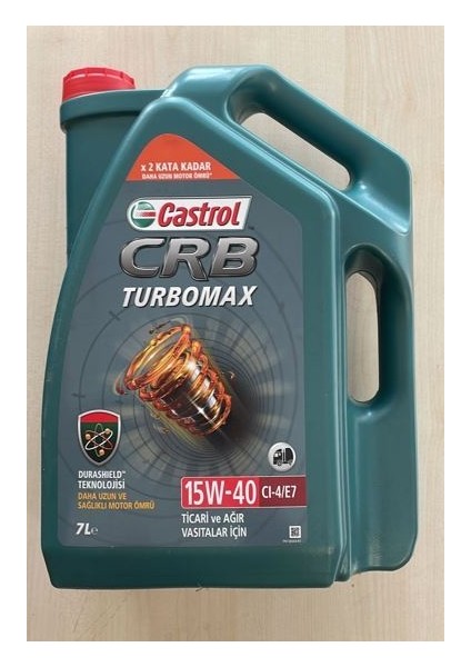 15W40 Motor Yağı 7lt Turbomax Dizel