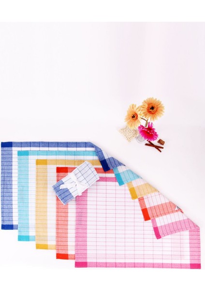 4'lü Renkli Çok Amaçlı Mutfak Kurulama Bezi 50X70, Kahverengi