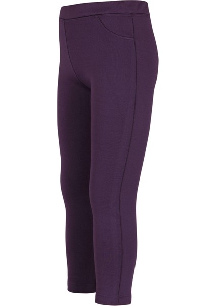 Mor Kız Çocuk Sahte 2 Cep Içi Peluş Extra Kalın Kışlık Tayt fiyatları