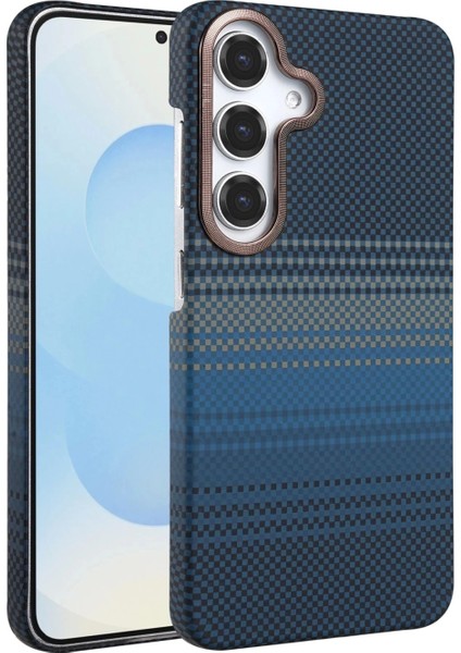 Samsung Galaxy A55 5g Vega Magsafe Kapak - Mavi