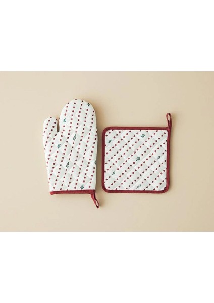 2'li Mutfak Seti, 19X30 ve 20X20 Cm, Beyaz ve Yeşil Renk Seçenekleri