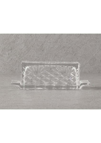 Turuncu Şeffaf Cam Tereyağlık, Şık ve Kullanışlı Mutfak Gereci