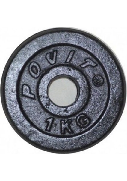 Demir Döküm Plaka Ağırlık 1 Kg. Siyah LKS26