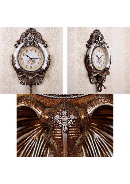 Duvar Saati Fil Temalı Büyük Polyester Saat Kyu No.2 48 x 84 cm fırsatları
