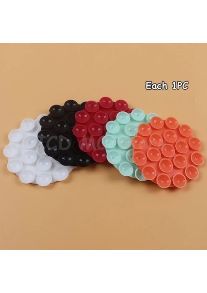 5pcs Taşınabilir Silikon Emme Kupası Telefon Montaj Çift Taraflı Montaj Araba Navigasyon Braketi Evrensel Cep Telefonları Stand Renk: No. 5 (Yurt Dışından)