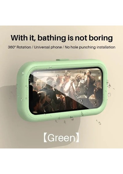 Cep Telefonu Tutucu Ayarlanabilir Yapışkan Duvar Montajı Su Geçirmez Kutu Duş Banyo Telefon Stand Tv Yatırım Tüm Smartphonescolor Kullanın: J83-BEYAZ (Yurt Dışından)
