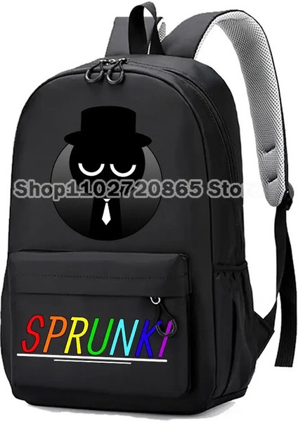 Yeni Sprunki Okul Çantası Karikatür Anime Figür Baskı Oxford Backpack Su Geçirmez Yük Indirgeme Kız Kızlar Kitap Çantası Hediye: MEDIUM-JZHZ7-JZHZ22 (Yurt Dışından)