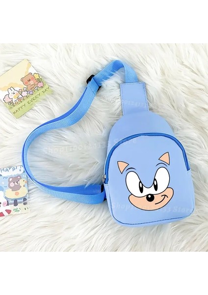 Soniced Cep Telefonu Omuz Çantası Sevimli Anime Tuval Baskısı Pu Deri Göğüs Paketi Kızın Sokak Gündelik Küçük Crossbody Çantası Kawaiicolor: Snk 716/BOYUT: Çocuklar 13X18X7CM (Yurt Dışından)