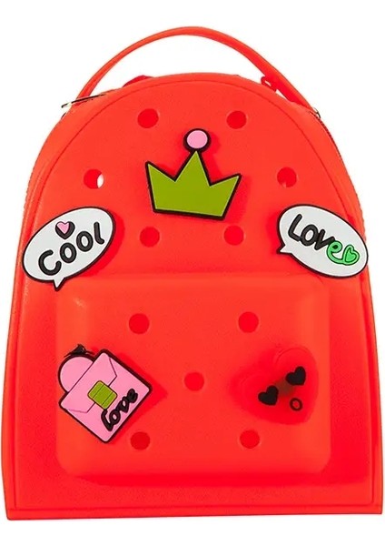Silikon Sırt Çantasılar Sırt Çantası Karikatür Kadınlar Için Sevimli Sırt Çantası Okula Geri Çantalar Yaz Çantası Sevimli Sırt Çantaları Karikatür Sırt Çantaları: Karpuz Kırmızı (Yurt Dışından)
