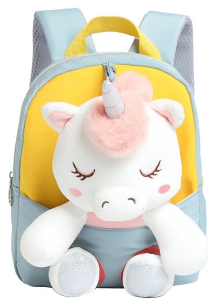 Yürümeye Başlayan Sırt Çantası Doldurulmuş Tek Boynuzlu At Oyuncaklarlar Için Backpacks Kızlar Için Hafif Okul Öncesi Sırt Çantasılar Için Küçüklar Okul Çantası: Açık Gri (Yurt Dışından)