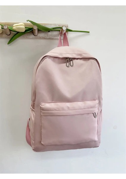 Kişiselleştirilmiş Yüksek Kapasiteli Öğrenci Sırt Çantası, Çift Sırt Çantası, Bilgisayar Çantası, Eğlence Seyahat Özelleştirilmiş Işlemeli Ad Sırt Çantası: Açık Pembe/boyut:(Yurt Dışından)