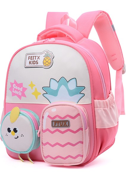 Yeni Okul Çantası Öğrenciler Çocuk Erkek Kız Omuz Çantası Büyük Kapasiteli Karikatür Okul Çantası (Yurt Dışından)