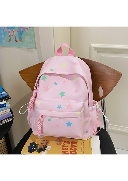 Yeni Okul Çantası Öğrenciler Çocuk Erkek Kız Omuz Çantası Büyük Kapasiteli Karikatür Okul Çantası (Yurt Dışından)