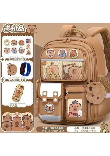 Yeni Karikatür Sevimli Erkek ve Kadın Çocuk Okul Çantası 1-3-6 Sınıflar Yuji Köpek Ilkokul Öğrencileri Omuz Çantası (Yurt Dışından)