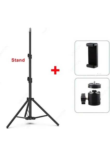 Katlanabilir 56CM-160CM Uzatılabilir Cep Telefonu Standı Sahibi Canlı Tripod Video Kaydı Tüm Telefon Kameracolor Için Selfie Iniş Monpod: Kelepçe ile (Yurt Dışından)