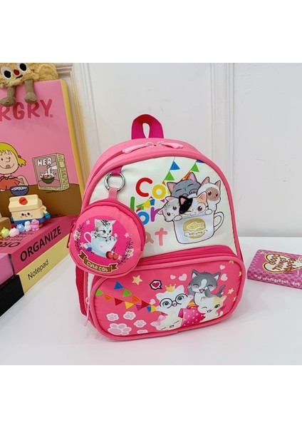Yeni Okul Çantası Öğrenciler Çocuk Erkek Kız Omuz Çantası Büyük Kapasiteli Karikatür Okul Çantası (Yurt Dışından)