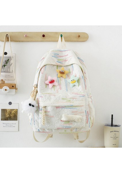 Yeni Yüksek Değerli Okul Çantası Kız Ortaokul Lise Öğrencileri Mori Sisteminin Kore Versiyonu Büyük Kapasiteli Sırt Çantası Lise ve Ortaokul Öğrencileri Moda Hafif Omuz Çantası (Yurt Dışından)