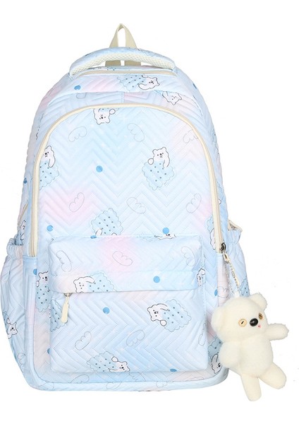 Yeni Okul Çantası Ilkokul Kız Kız Çizgi Film Bir, Iki, Üç Ila Altı Sınıf Sevimli Büyük Kapasiteli Çocukların Omuz Çantası Yükünü Azaltmak Için (Yurt Dışından)