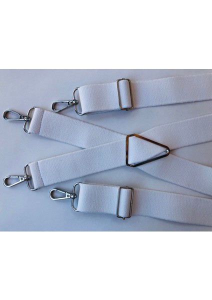 Kancalı Beyaz Renkli Pantolon Askısı 4 Kancalı modelleri