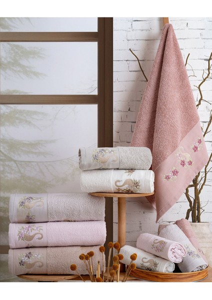 Renkli Nakışlı Pamuklu Mutfak Havlusu 6'lı 30X50, Şık ve Kullanışlı Set fiyatları