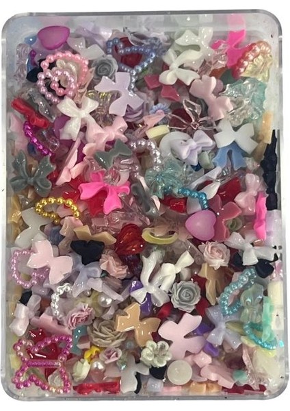 Tırnak Charm 1 Kutu 500 Lü Süs ;çarm Süs Nail Art