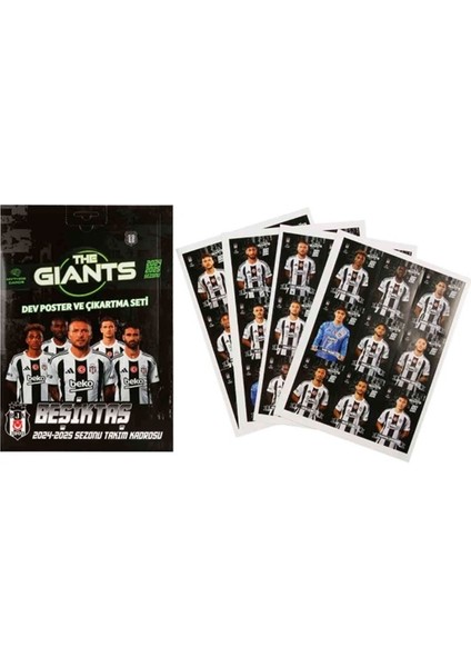 Mythos Beşiktaş Dev Poster ve Çıkartma Seti Orjinal