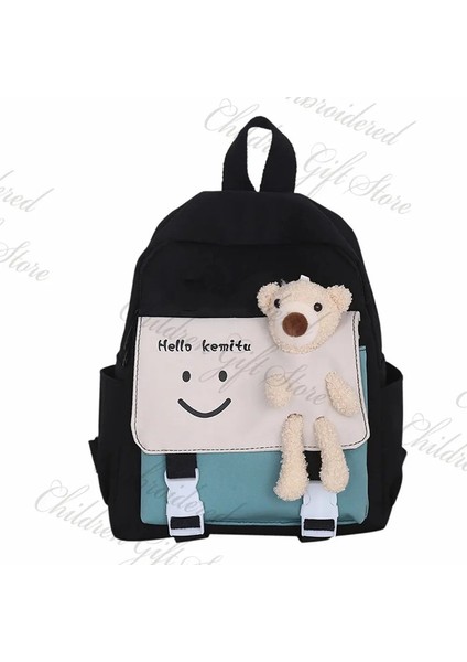 2023 Yeni Karikatürü Sevimli Naylon Anaokulu Backpack Kişiselleştirilmiş Adı Okul Çantası Ilköğretim Okulu Kızların Boş Backpackcolor: Pink/boyut:(Yurt Dışından)