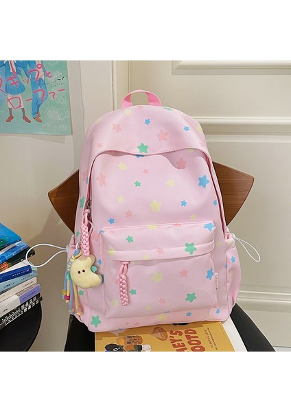 Yeni Okul Çantası Öğrenciler Çocuk Erkek Kız Omuz Çantası Büyük Kapasiteli Karikatür Okul Çantası (Yurt Dışından)