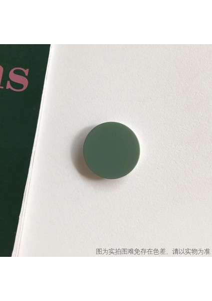 Düz Renkli Yuvarlak Haşhaş Soket Kavrama Telefon Tutucular Parmak Yüzüğü Tutucu Griptok Stant Kapak Klibi Çıkartması Mobil Aksesuarlar Color: Beyaz (Yurt Dışından)