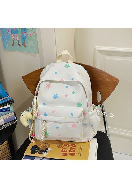 Yeni Okul Çantası Öğrenciler Çocuk Erkek Kız Omuz Çantası Büyük Kapasiteli Karikatür Okul Çantası (Yurt Dışından)