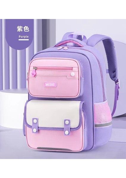 Yeni Öğrenciler Okul Çantası Lise Omuzları Sırt Çantası Büyük Kapasiteli Eğlence Seyahat Çocuk Çantası (Yurt Dışından)