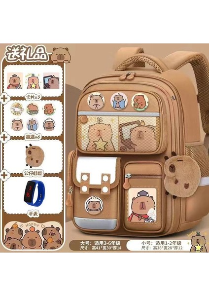 Yeni Karikatür Sevimli Erkek ve Kadın Çocuk Okul Çantası 1-3-6 Sınıflar Yuji Köpek Ilkokul Öğrencileri Omuz Çantası (Yurt Dışından)