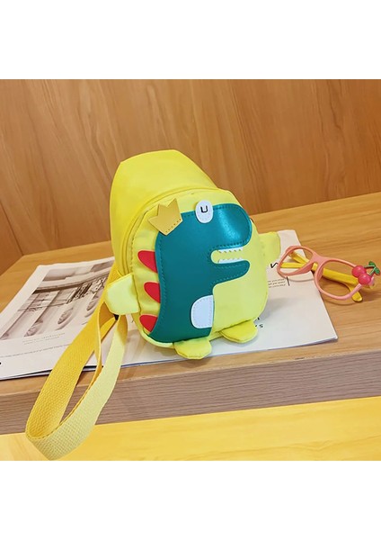 Sevimli Dinozorlar Sırt Çantası Kızlar Erkekler Askı Çantası Çanta Bel Çanta Seyahat Omuz Çantası Yürümeye Başlayan Okul Öncesi Boyu: Sarı/beden: Tek Beden (Yurt Dışından)