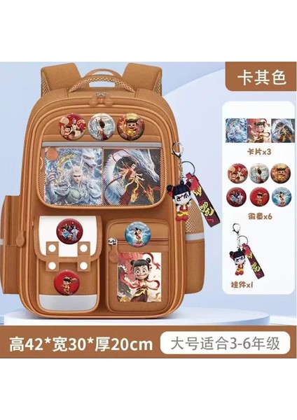 Yeni Karikatür Sevimli Erkek ve Kadın Çocuk Okul Çantası 1-3-6 Sınıflar Yuji Köpek Ilkokul Öğrencileri Omuz Çantası (Yurt Dışından)