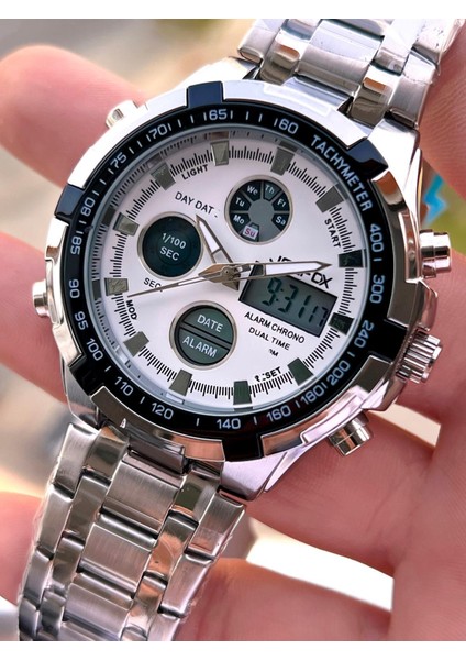 Çelik Kordon Dijital ve Analog 2 Yıl Garantili 3 Atm Suya Dayanıklı Erkek Kol Saati JOE.CL06 fiyatları