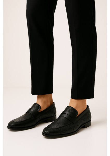 GR0161 Hakiki Deri Delikli Kösele Taban Bağcıksız Erkek Klasik Baba Ayakkabısı fiyatları