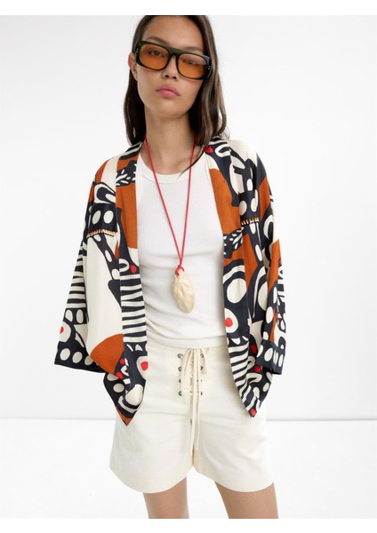 Desenli Kimono